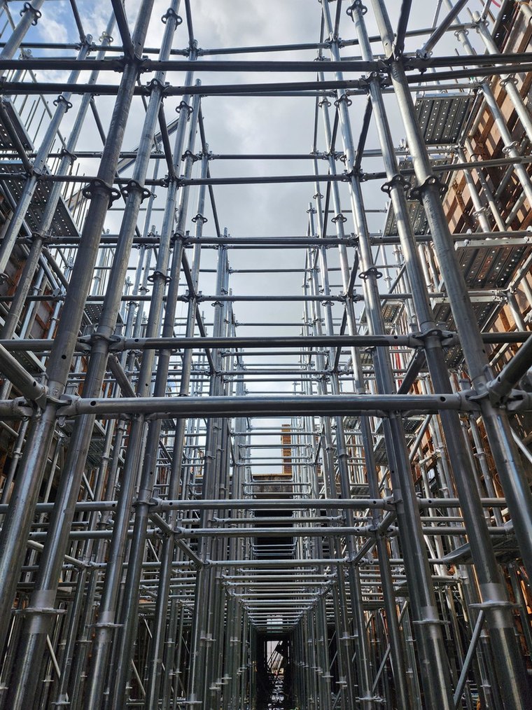 Shoring towers on a project in Iksan City